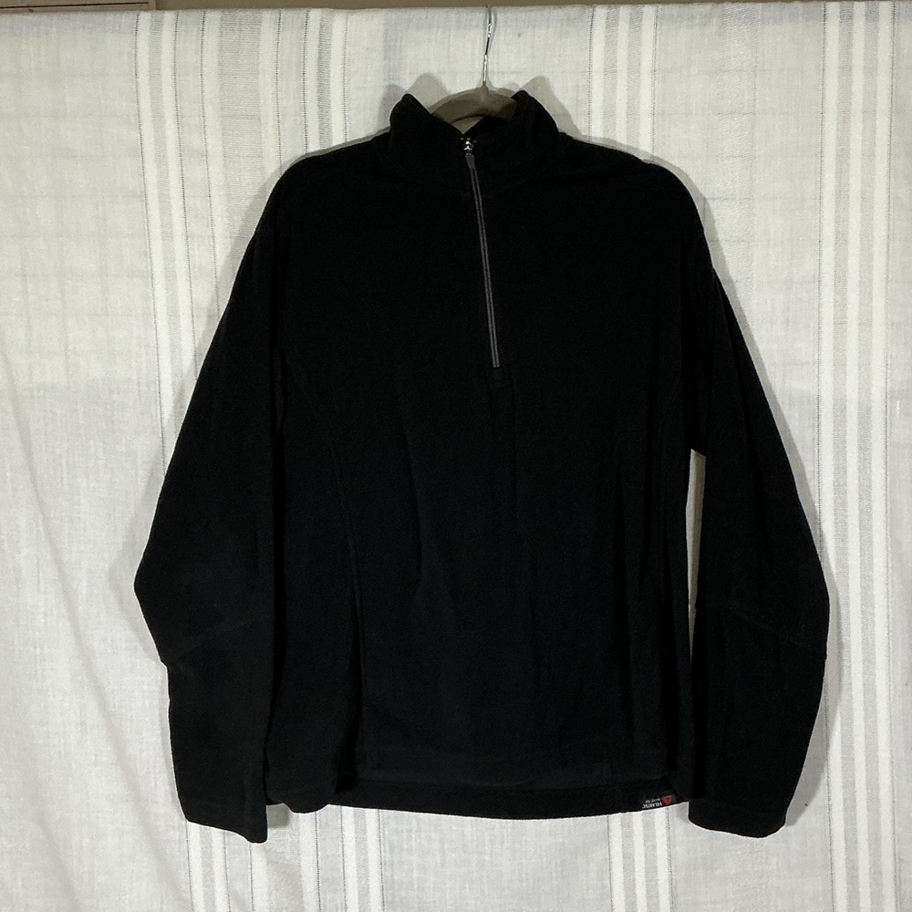 Lands' End Black Men's Half-Zip Fleece Pullover